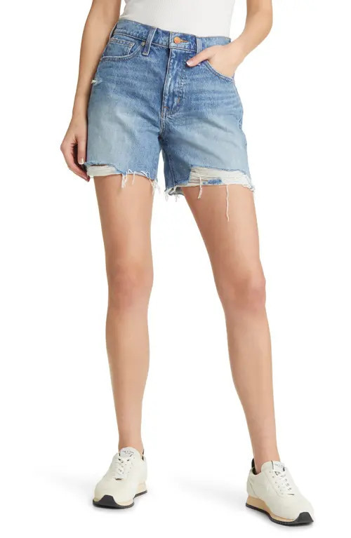 Madewell Relaxed Mid Length Denim Shorts in Brockport Wash at Nordstrom, Size 26 | Nordstrom