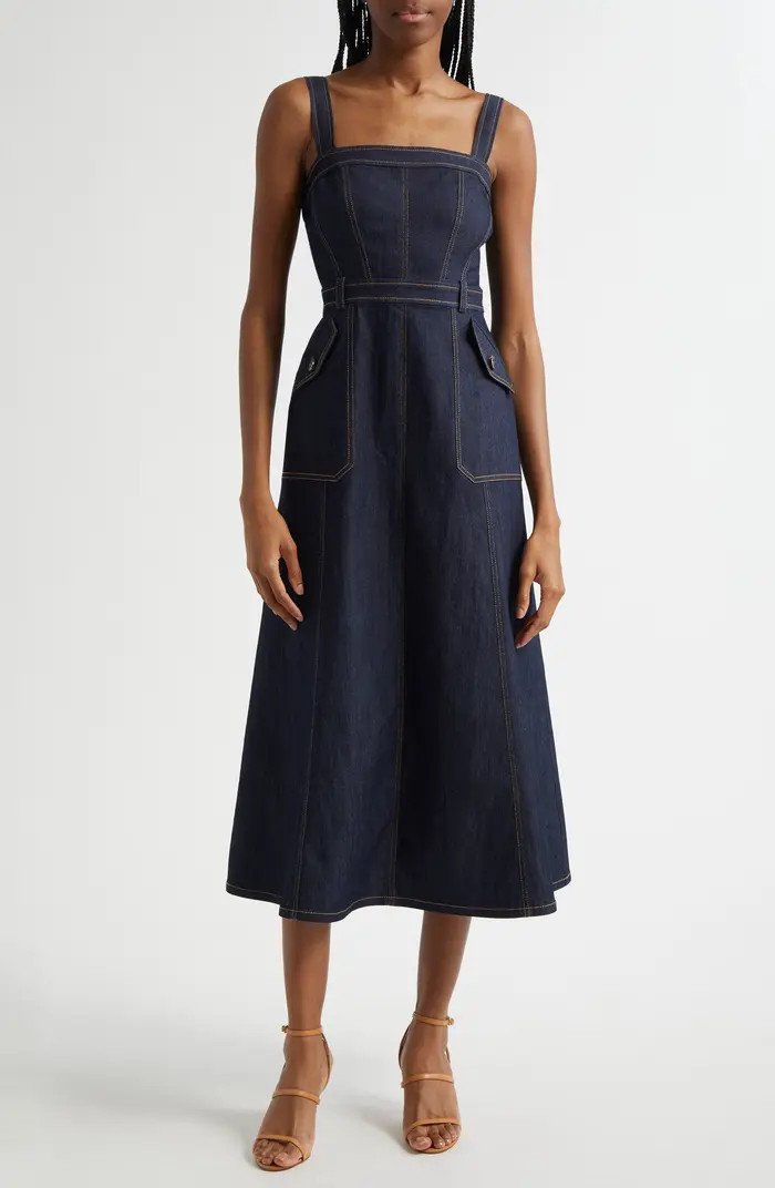 Malani Denim Midi Dress | Nordstrom