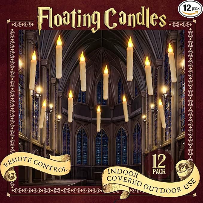 ORIENTAL CHERRY Halloween Decorations - Floating LED Candles with Remote Control - Witch Wizard C... | Amazon (US)