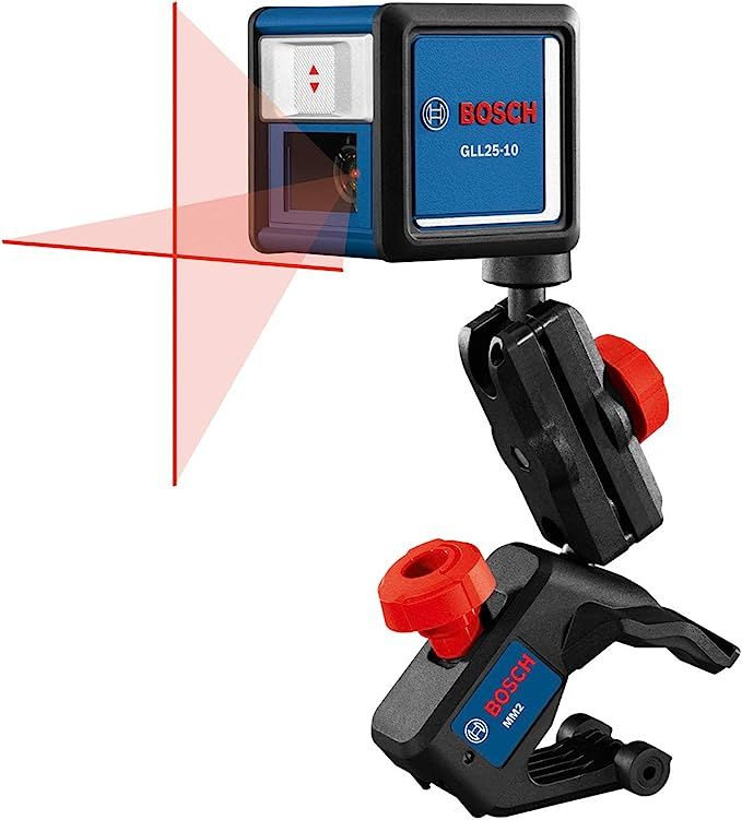 Bosch GLL25-10 30ft Multi-Use Self-Leveling Vertical and Horizontal Cross-Line Laser Level , Red | Amazon (US)
