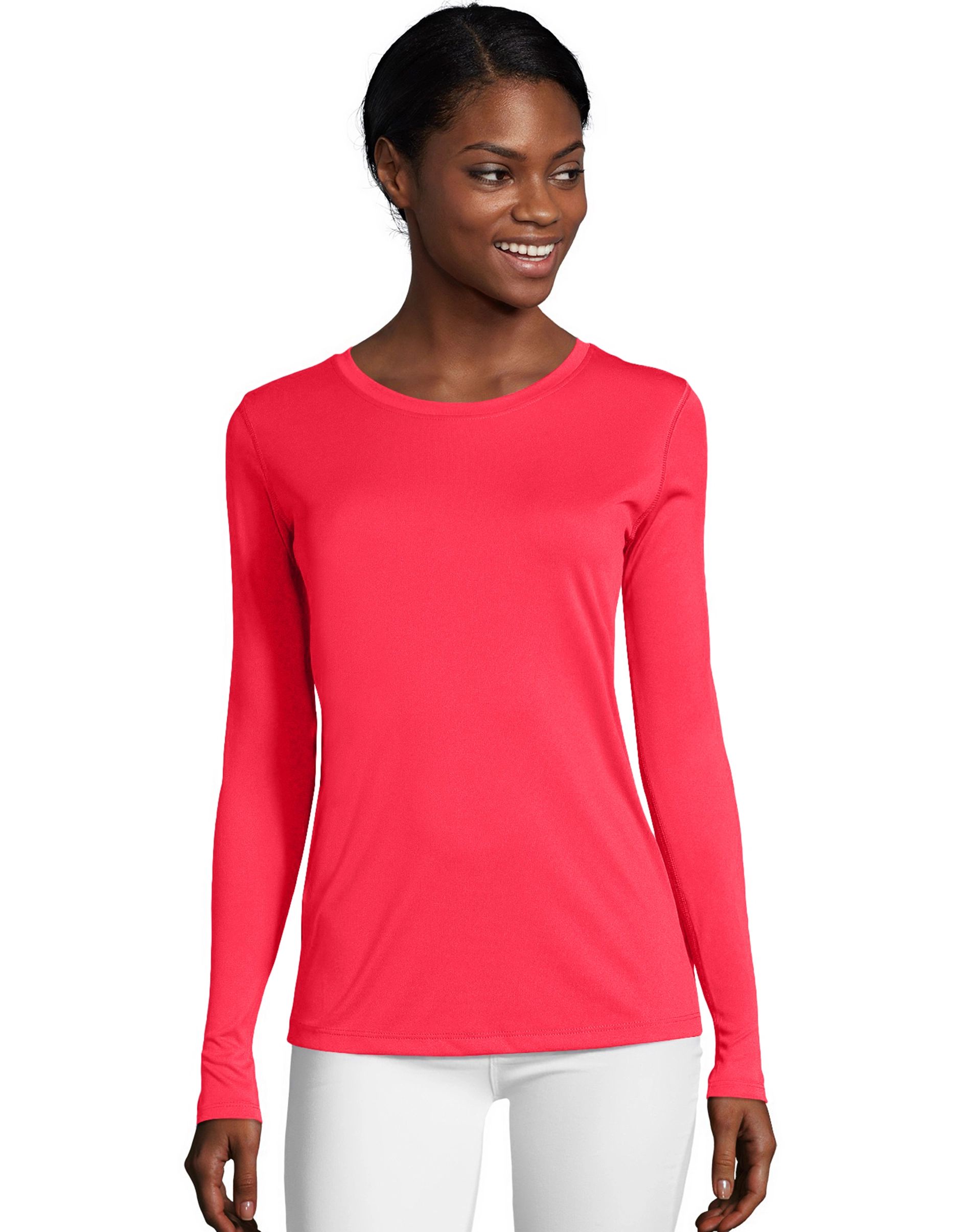 Hanes Sport™ Cool DRI® Women's Performance Long-Sleeve T-Shirt | Hanes.com