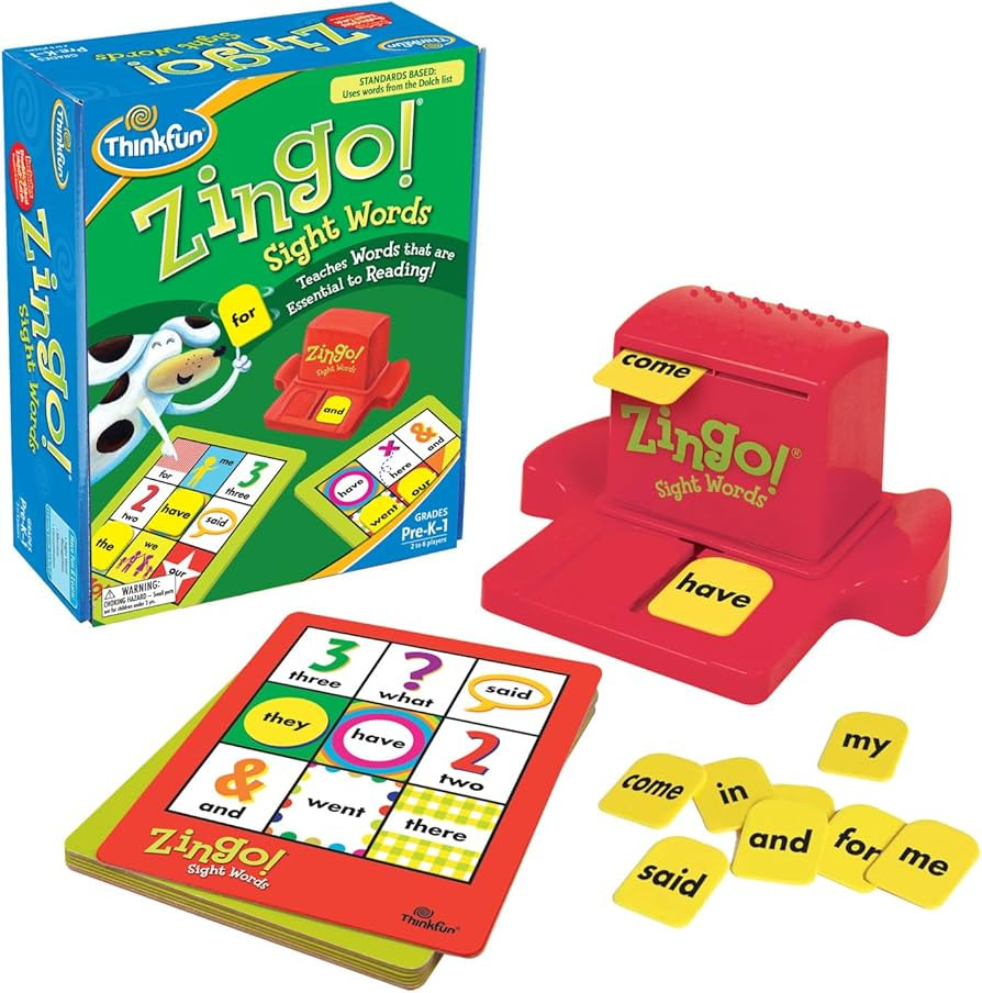 ThinkFun Zingo Sight Words Game - Award-Winning Early Reading Game | Developed by Educators | Toy... | Amazon (US)