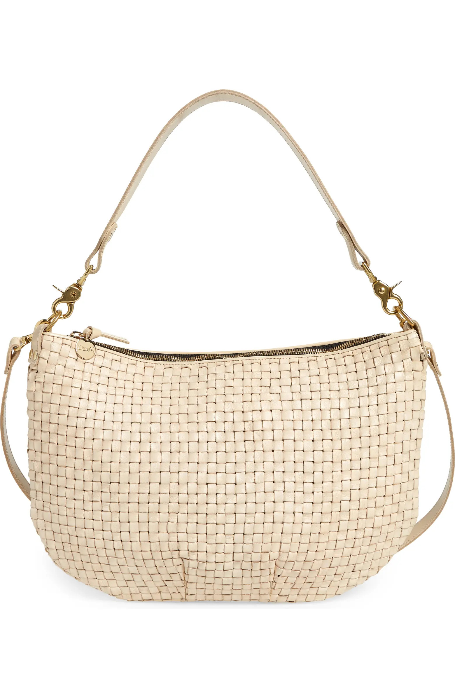 Moyen Woven Leather Convertible Messenger Bag | Nordstrom