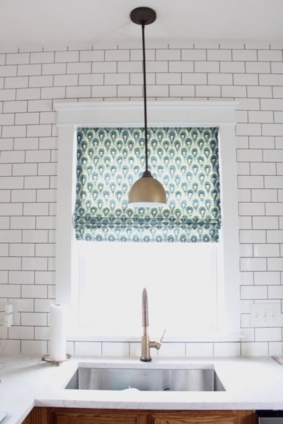 Custom Flat Roman Shade  Window Treatment | As seen on Simple Stylings Blog | Designer Quality | Etsy (US)