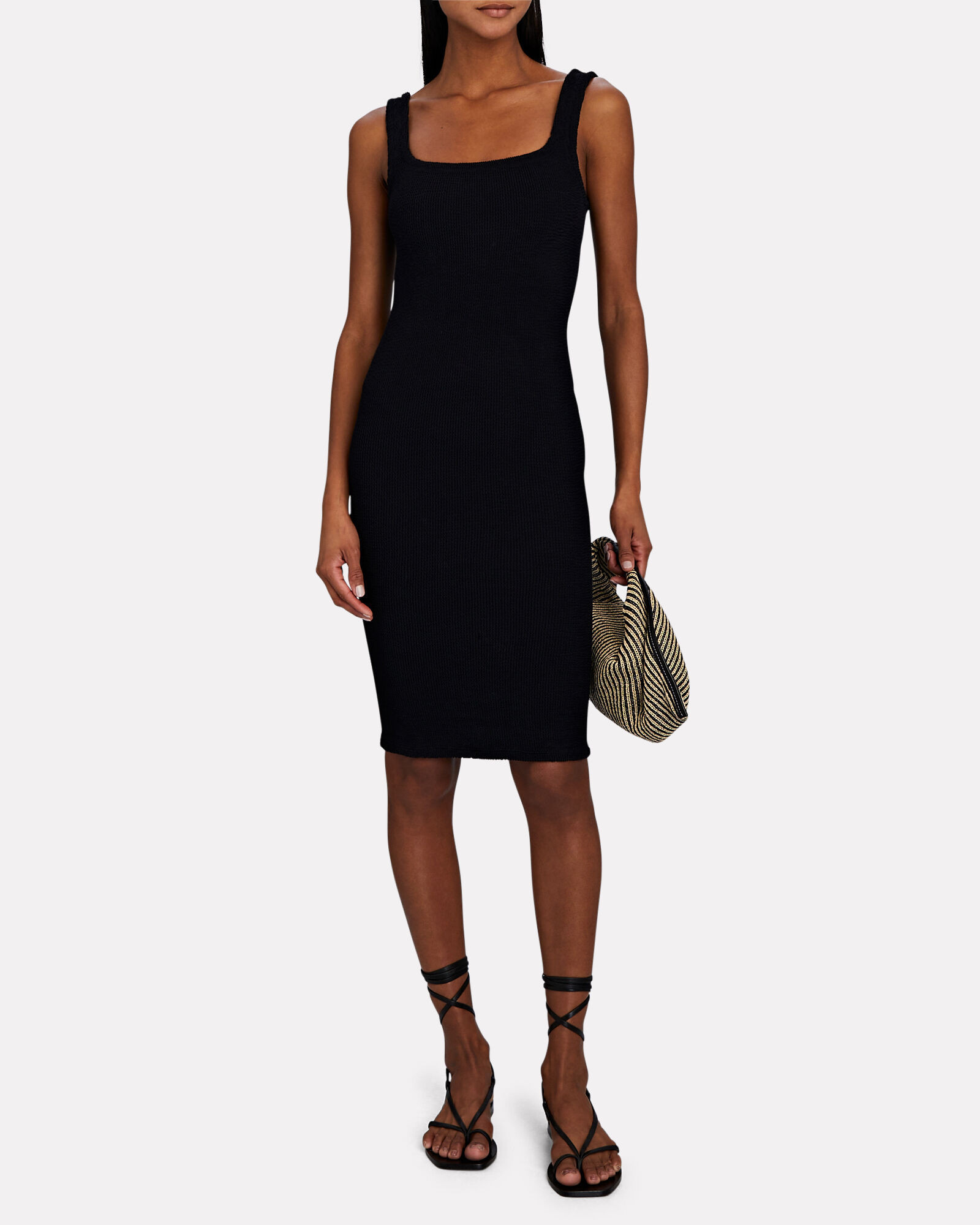 Crinkled Terry Tank Mini Dress | INTERMIX