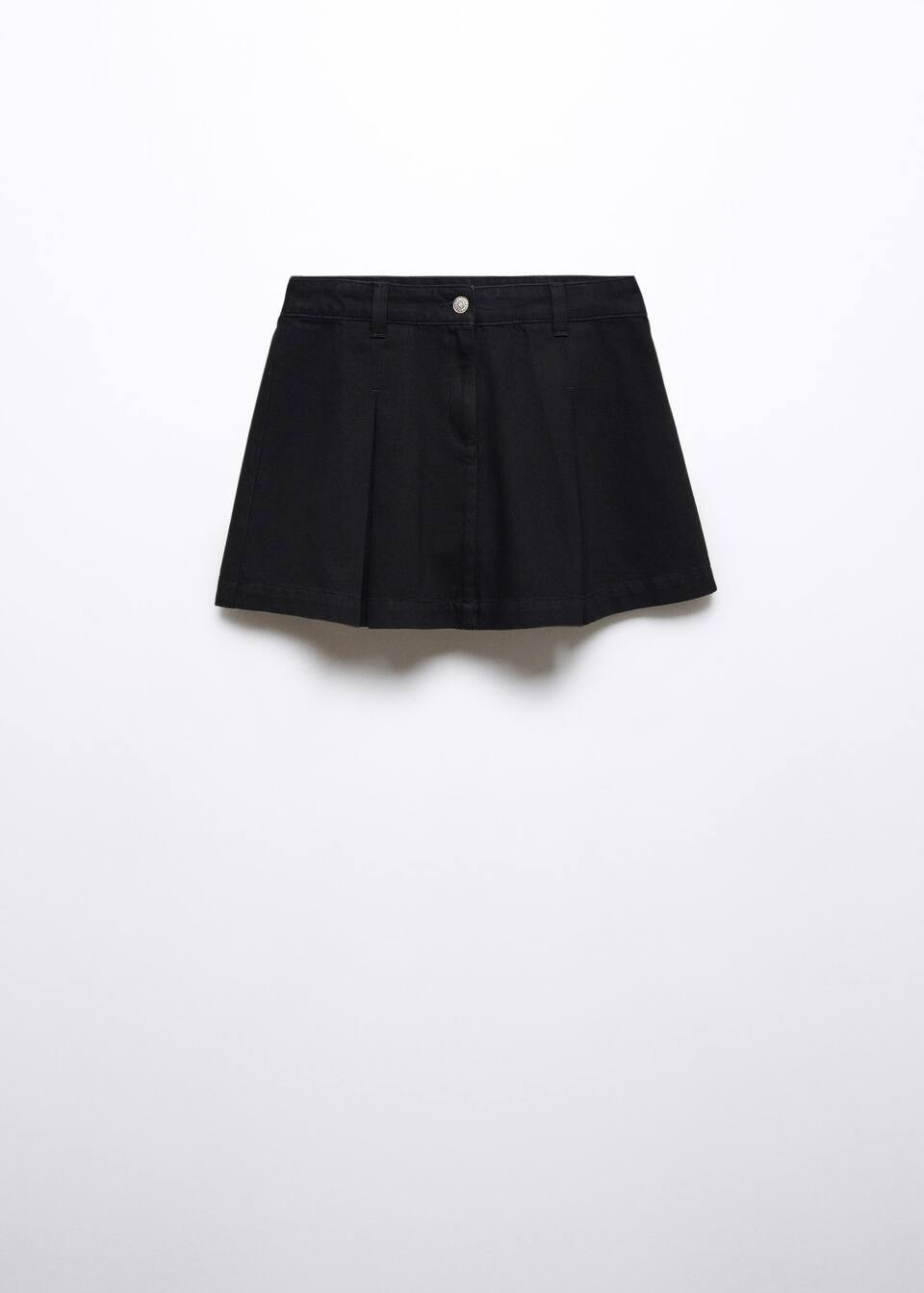 Pleated denim mini-skirt -  Women | Mango United Kingdom | MANGO (UK)