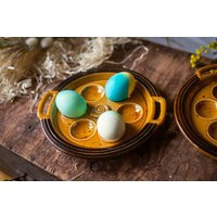 Easter Egg Tray Ceramic, Majolica Eggs Plate, Vintage Ceramic Decor, Rustic Easter, Spring Table Decor | Etsy (US)