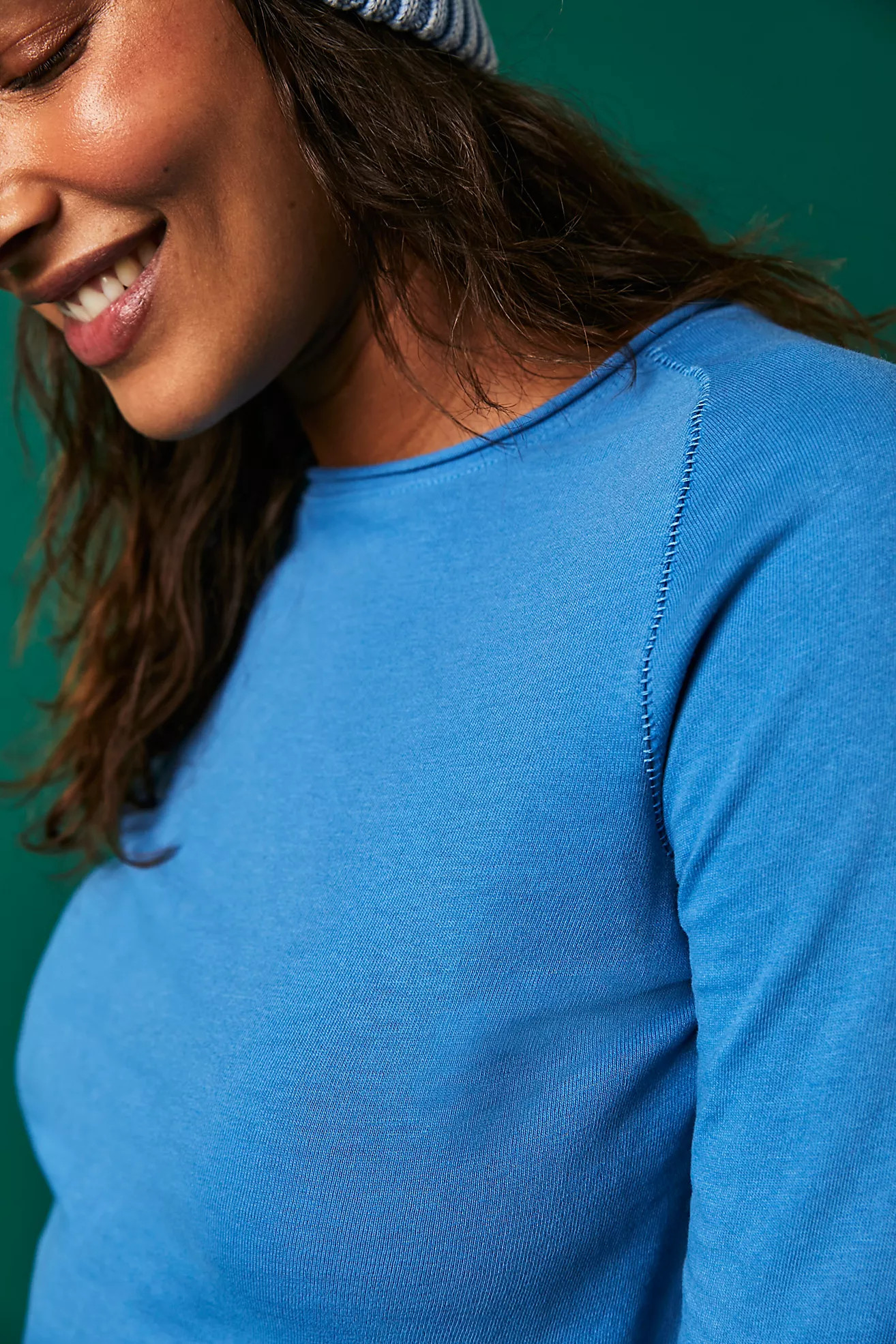 We The Free Sueded Jersey Be My Baby Long-Sleeve | Free People (Global - UK&FR Excluded)