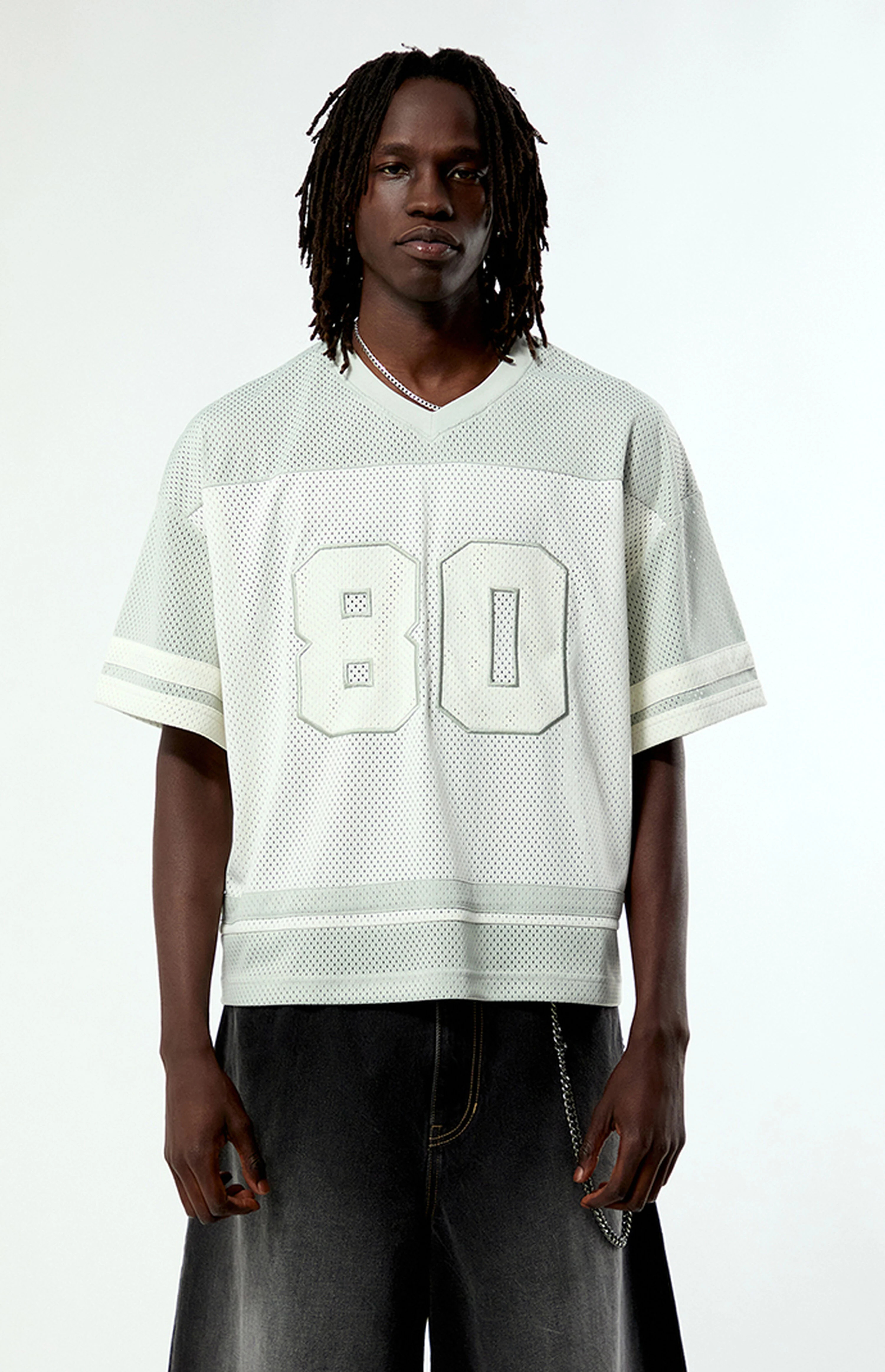 Gray 80 Cropped Football Jersey | PacSun