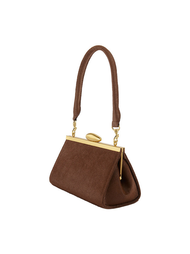 Pebble Short Mini Bag - Brown | W Concept (US)