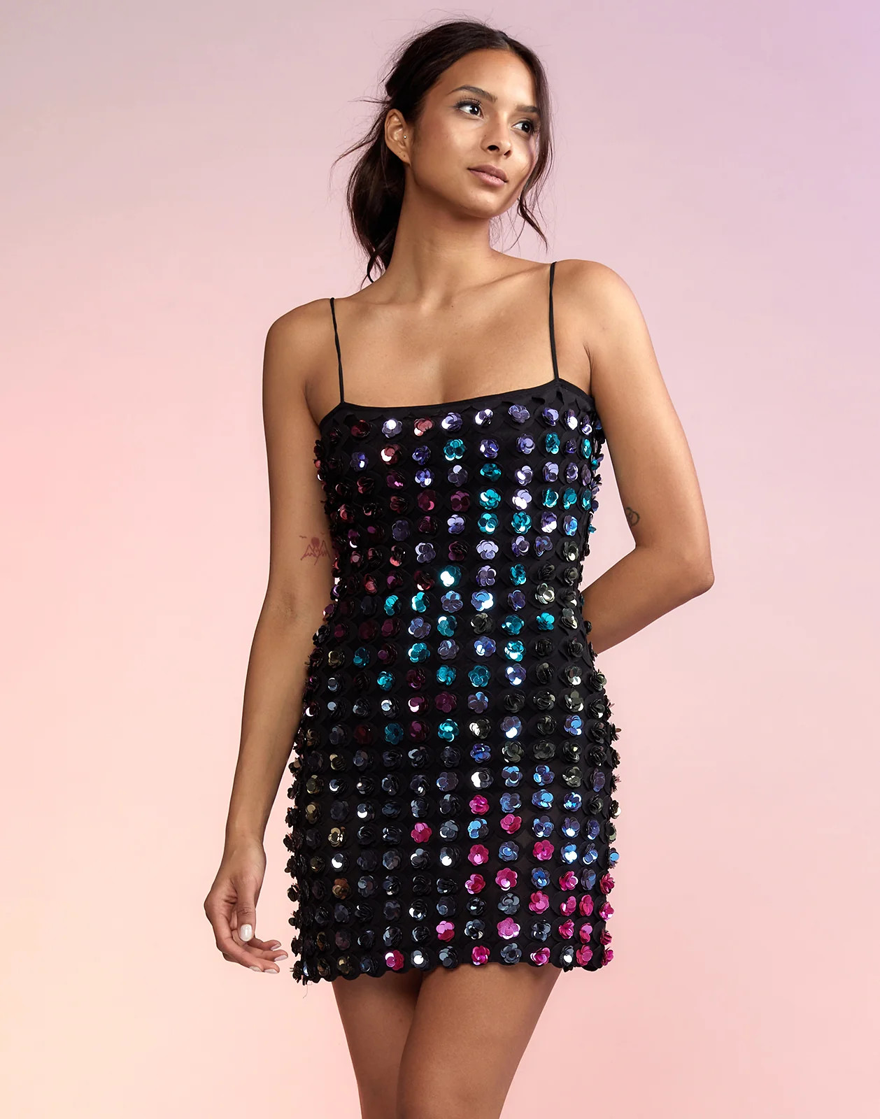 Bella Sequin Applique Dress | Cynthia Rowley
