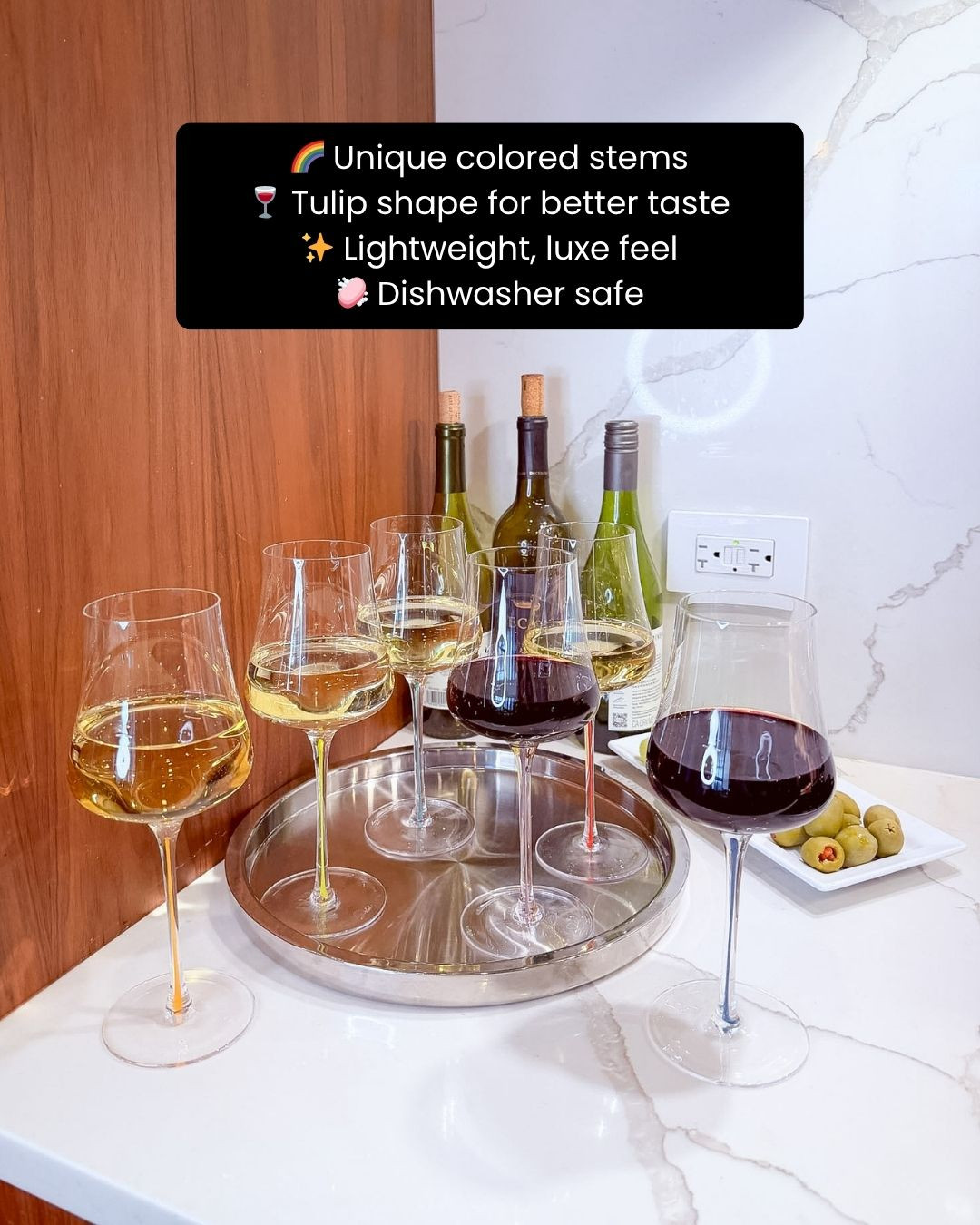Sip in color 🍷🌈 with these gorgeous tulip stem wine glasses that instantly brighten up any table! Perfect for brunches, girls’ nights, or cozy evenings in, they add a fun yet elegant touch to every pour 💖✨. Stylish, eye-catching, and totally Instagram-worthy 👀📸. Trust me, these will be your new hosting favorite 💕
#wineglasses #entertainingessentials #tablescape #drinkinstyle #homebar #hostesswiththemostess #partyready #glassware #colorfulhome #aestheticliving #homeinspo #brunchvibes #girlsnight #barcartdecor #modernhome #kitchenstyle #drinkware #gatheringgoals #stylishhome #homeupgrade #ltkhome #hostingideas #chichome #partyessentials #ltkfinds 

 