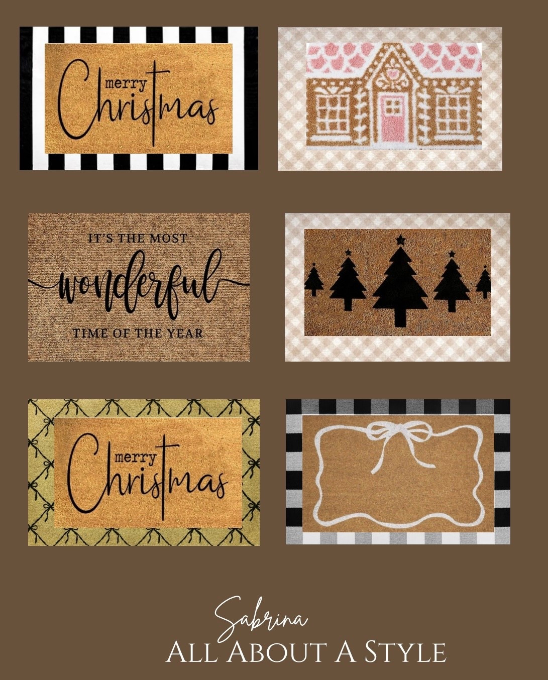 Christmas Front Door Mats – Festive Holiday Welcome Mats for Porch & Entryway. 

#ChristmasDecor
#HolidayHomeDecor
#ChristmasDoormat
#FrontPorchDecor
#FestiveHome


#LTKHome #LTKHoliday #LTKSeasonal