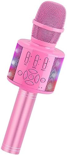 Amazmic Toys for Girls, Kids Karaoke Microphone Toddler Microphone for Kids with Lights, Birthday... | Amazon (US)