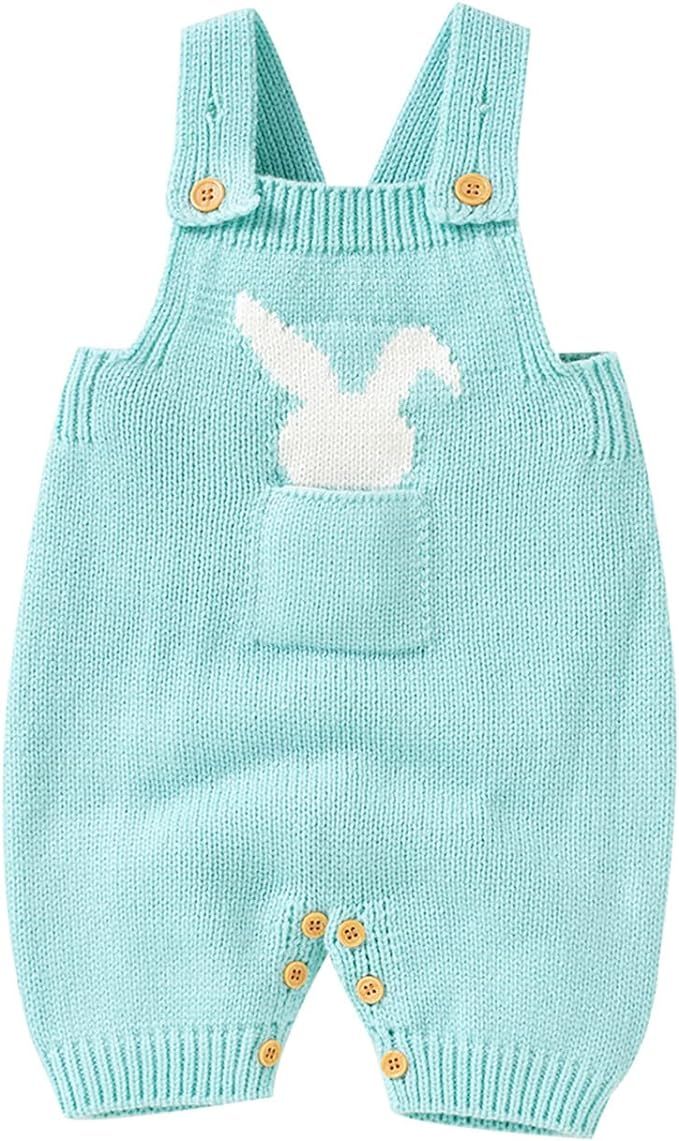 Gender Neutral Baby Girl Boy Summer Clothes Knit Sleeveless Unisex Romper Toddler Infant Outfit | Amazon (US)
