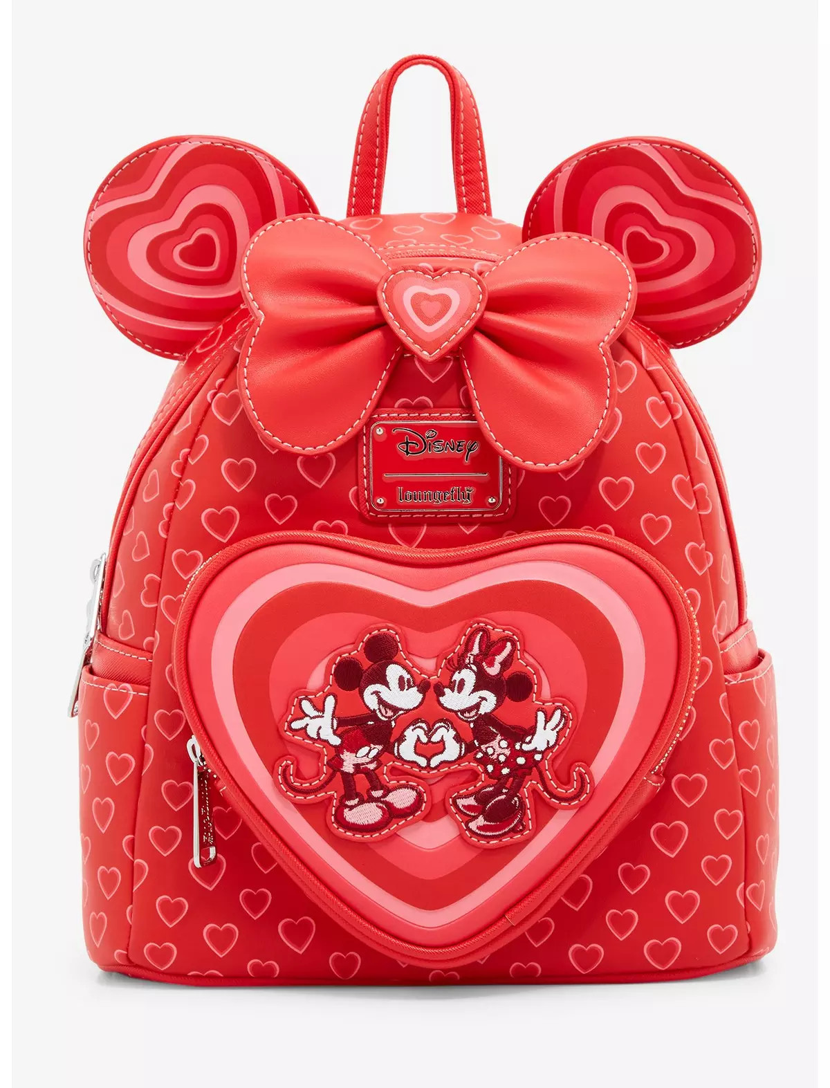 Loungefly Disney Minnie Mouse Hearts Ears Mini Backpack - BoxLunch Exclusive | BoxLunch