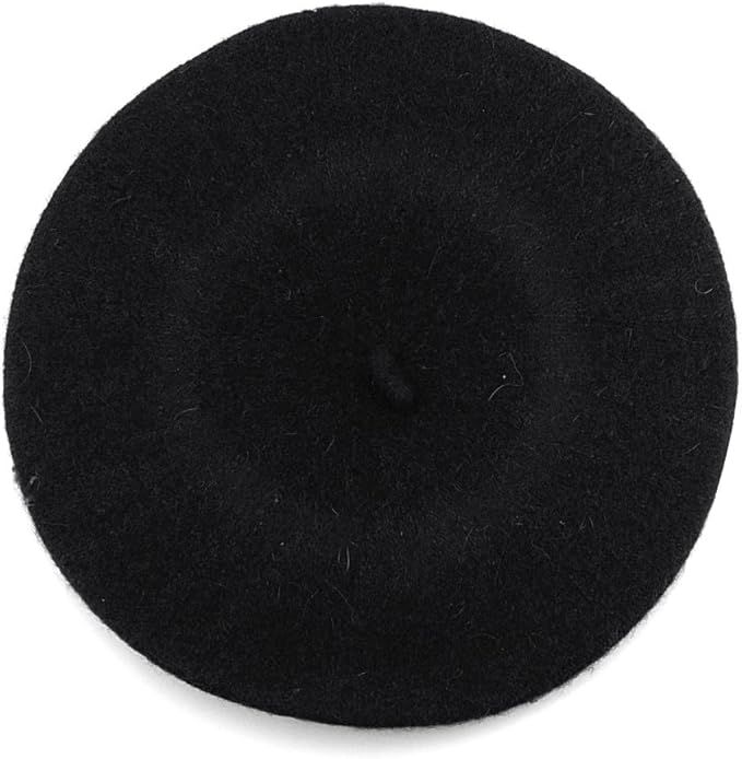 NYFASHION101 French Style Lightweight Casual Classic Solid Color Wool Beret | Amazon (US)