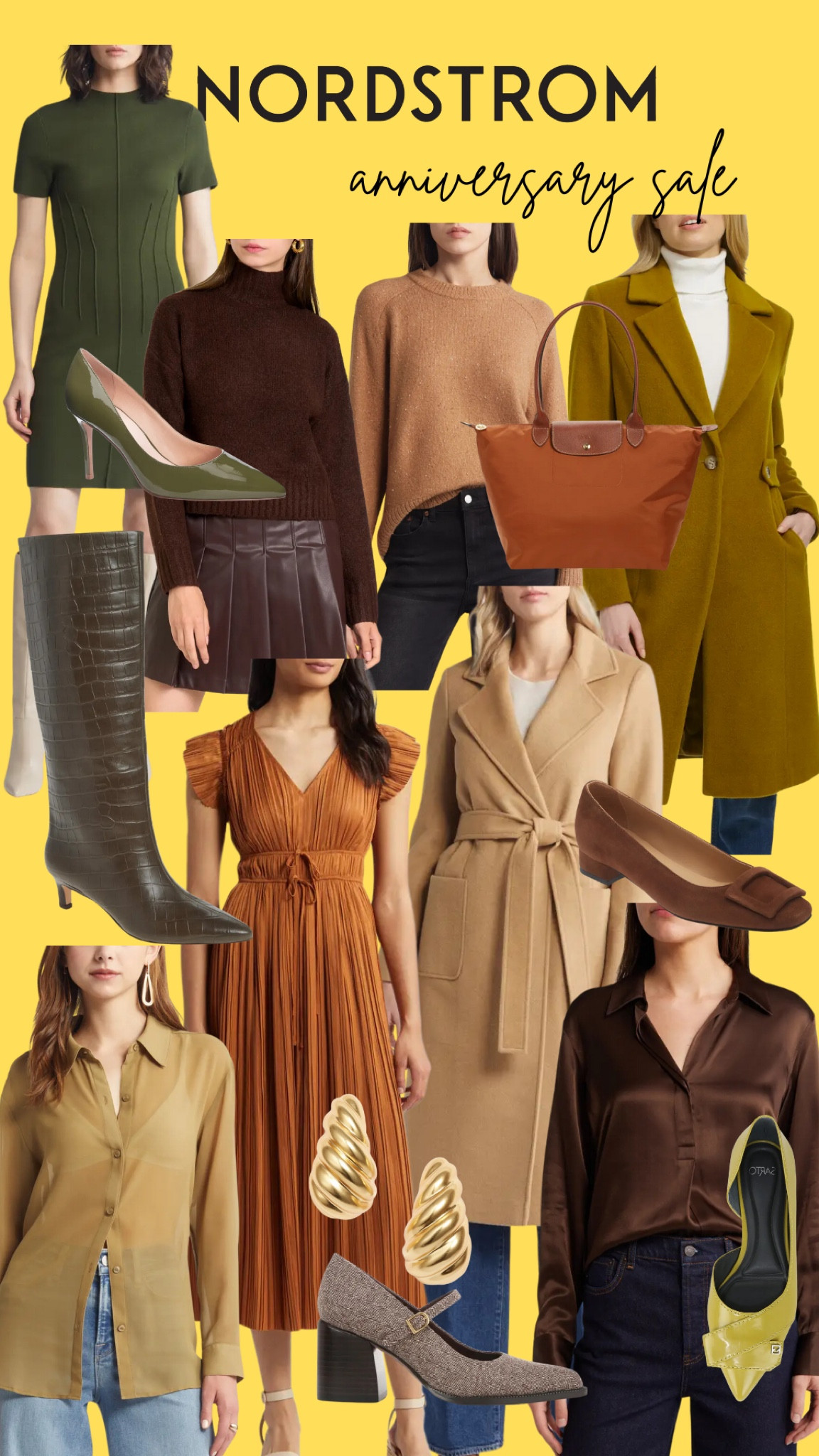 Nordstrom anniversary sale, true autumn, HOC autumn, house of Colour, soft autumn, warm autumn, color analysis, dark autumn, warm spring 

Autumn wish list, chartreuse, dark brown, olive boots, dark brown pumps, cap toe. Long champ bag, pleated dress, rust orange, wool coat, workwear, brown satin blouse, classic style, fall, green dress , dark brown sweater, brown turtleneck, sheer button down shirt, green pointed toe heels, old money, quiet luxury, cosmopolitan style, brown leather, leather skirt, Mary Jane pumps, tie waist coat, camel coat, chartreuse coat

#LTKxNSale #LTKWorkwear #LTKShoeCrush