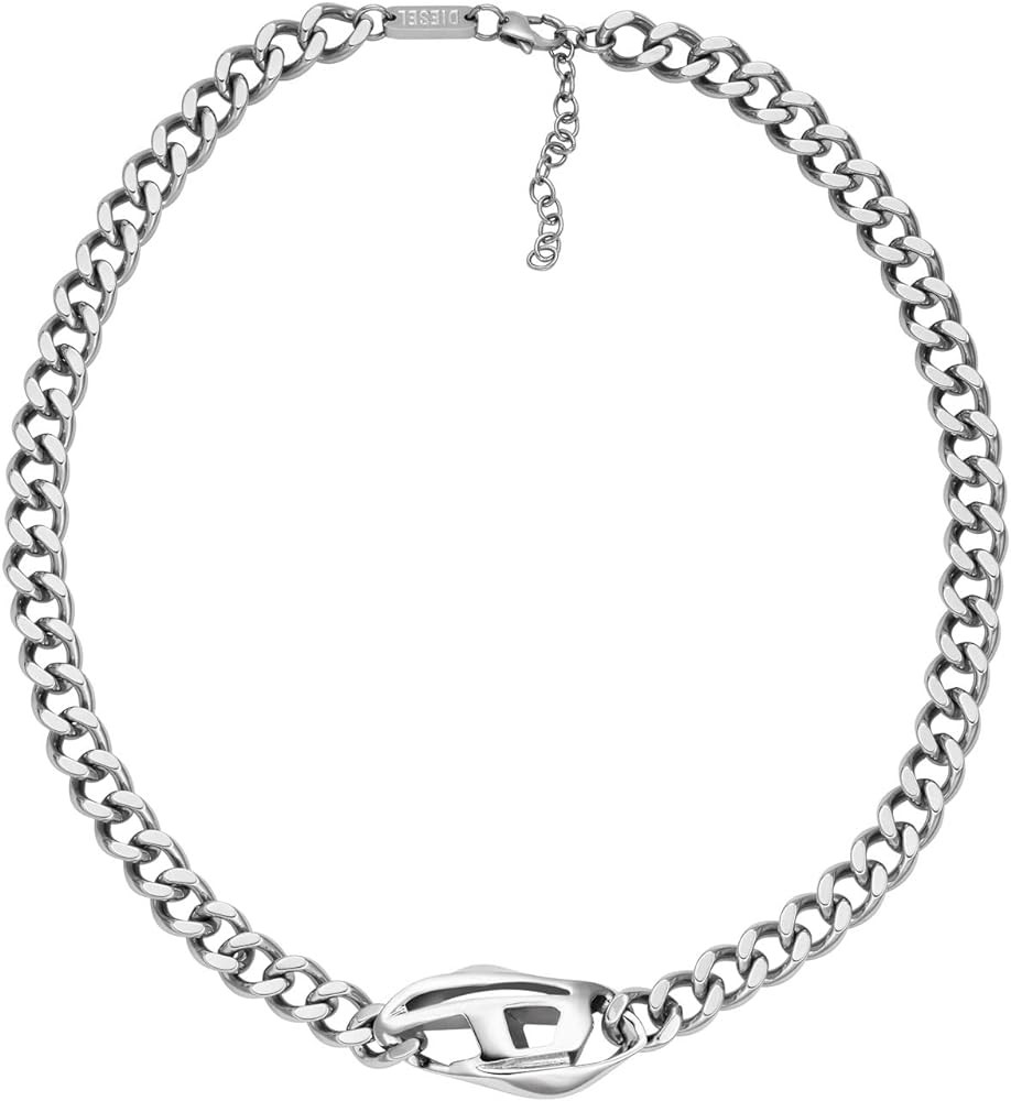 Diesel Stainless Steel Chain Necklace for Men | Amazon (US)