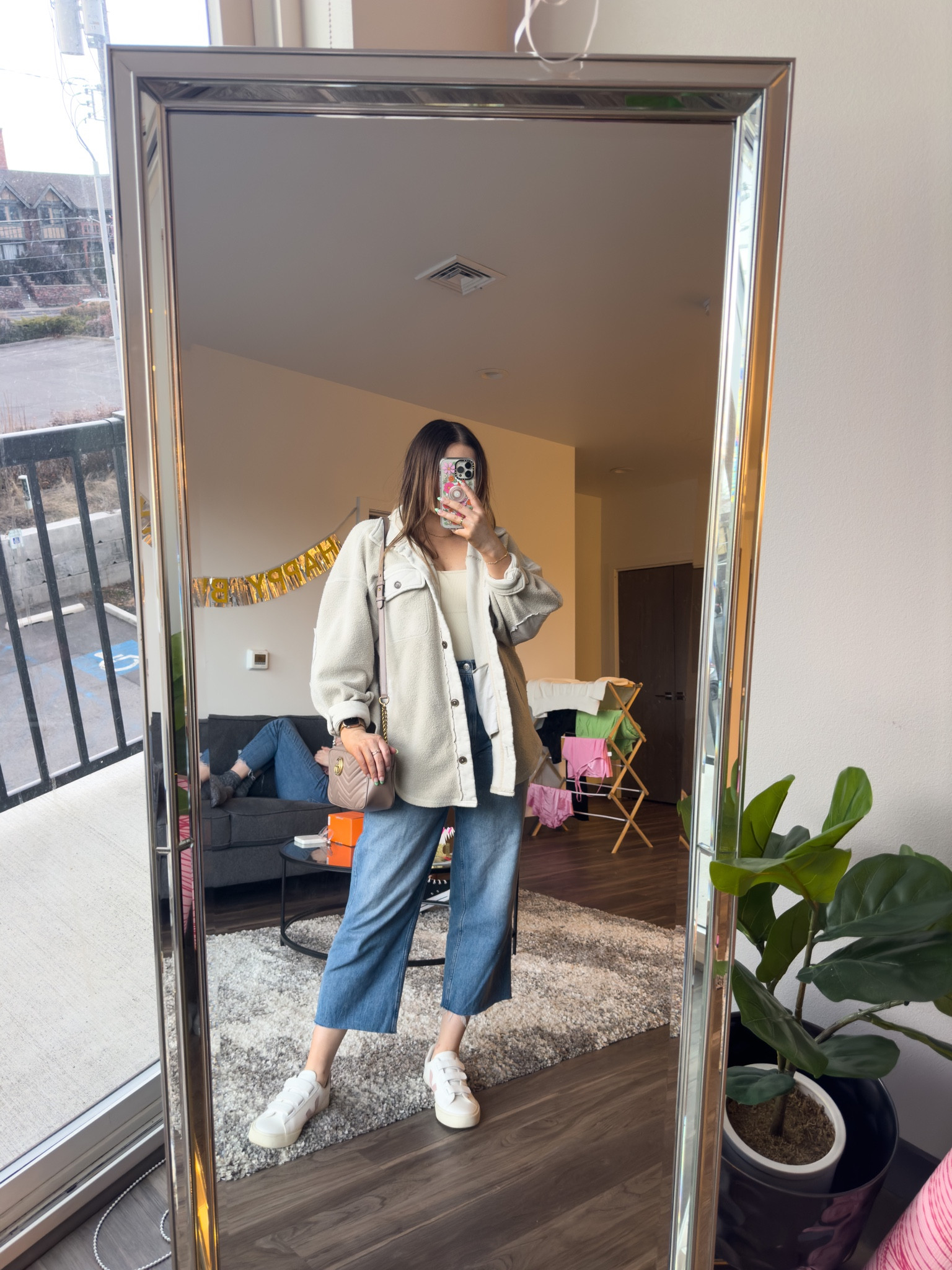 Casual and neutral date night outfit idea for spring! Featuring the perfect sneakers and jacket. 

I’m wearing a M jacket and bodysuit, size 31 jeans and size 9 sneakers 

#LTKSeasonal #LTKstyletip #LTKunder100