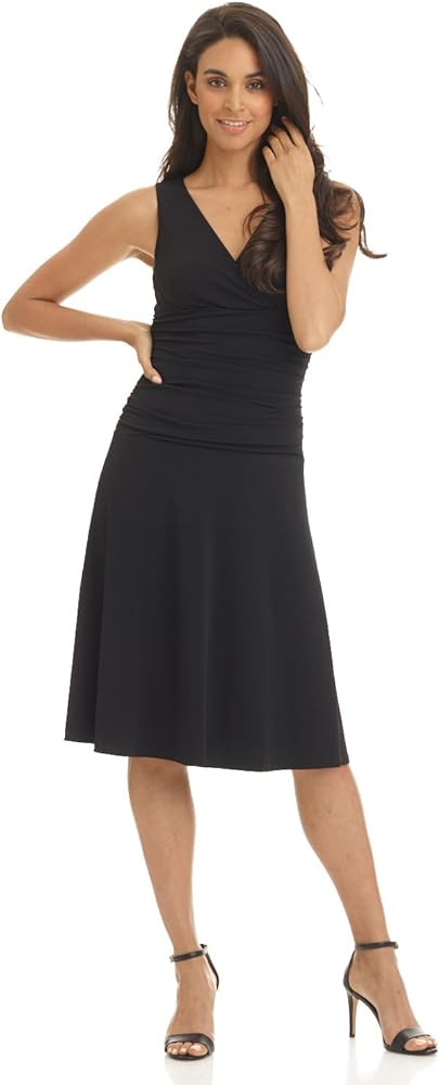 Rekucci Women's Slimming Sleeveless Fit-and-Flare Tummy Control Dress | Amazon (US)