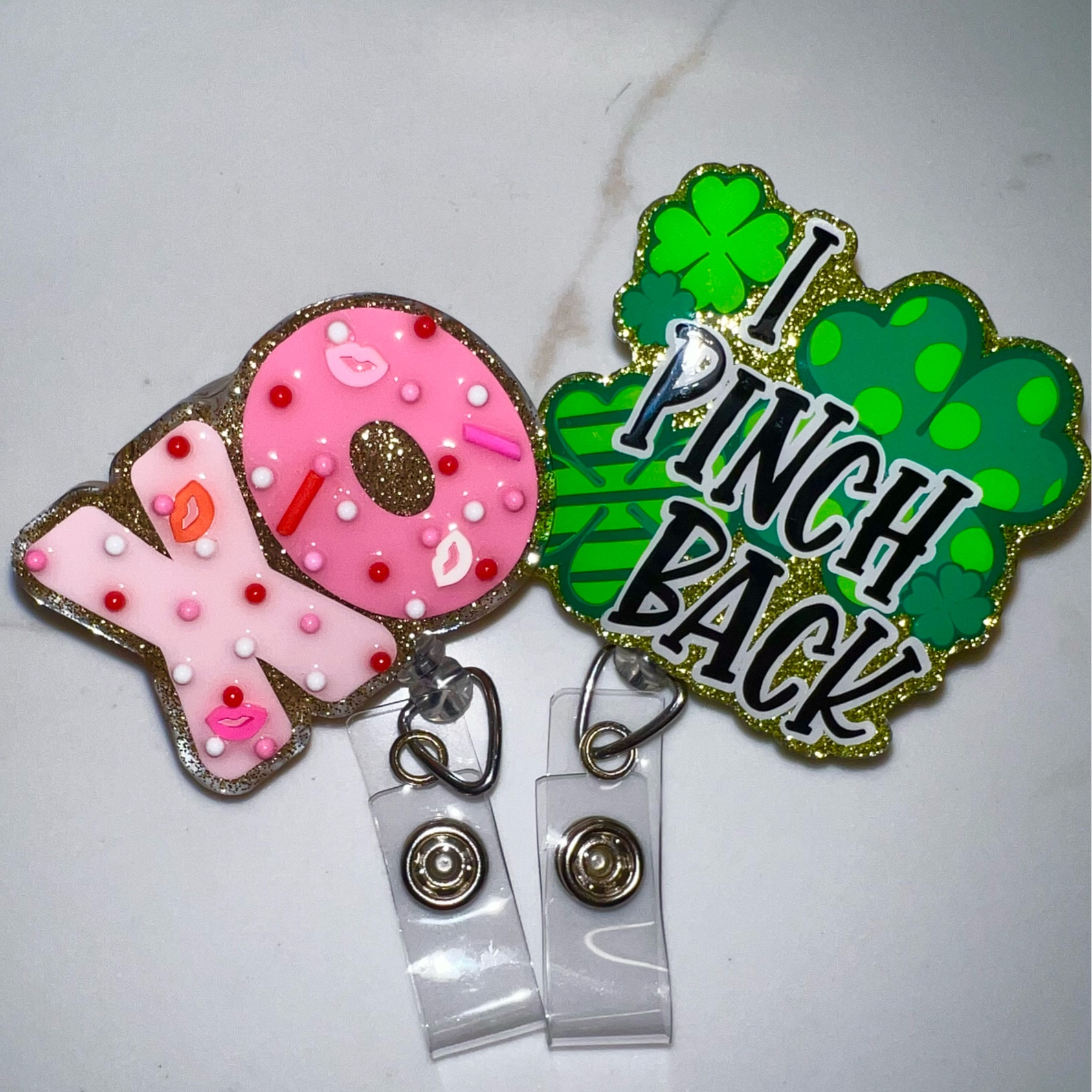 valentine’s day and saint patrick’s day badge reels! badge reels for nurses, holiday badge reels, etsy badge reels, night shift nurse, nurse accessories 💖🌷

#LTKstyletip #LTKSeasonal #LTKworkwear