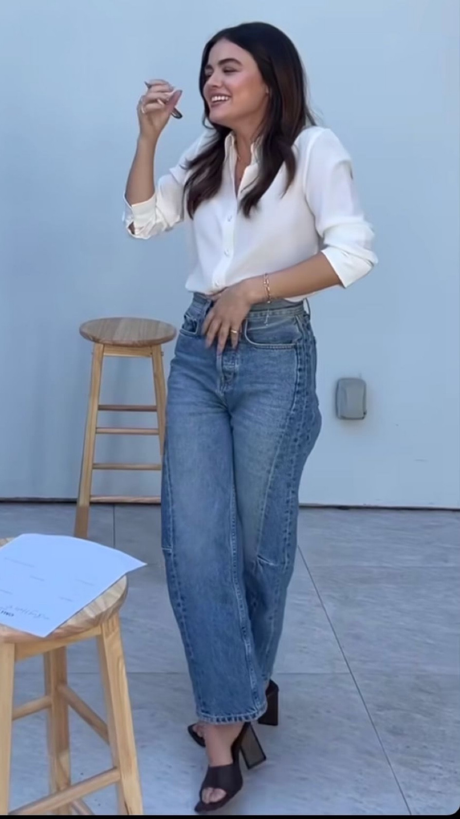 Shop Lucy hale's  High Rise Slim Jeans she wore on the call her daddy podcast

#LTKstyletip