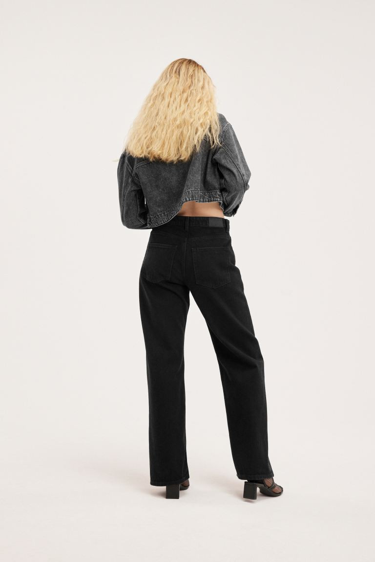 Naoki low waist loose jeans - Low waist - Long - Black - Ladies | H&M GB | H&M (UK, MY, IN, SG, PH, TW, HK)