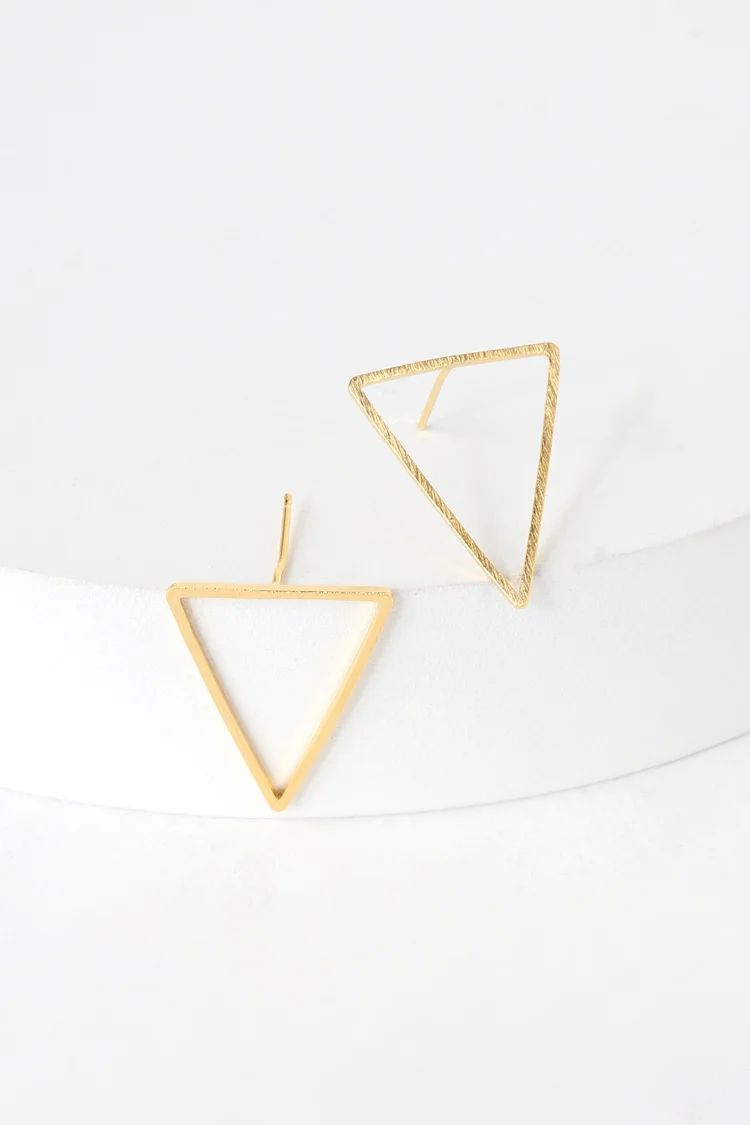 Tessellate Gold Earrings | Lulus (US)
