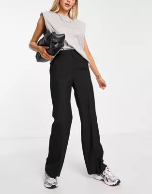 ASOS DESIGN ultimate straight leg pants in black | ASOS (Global)