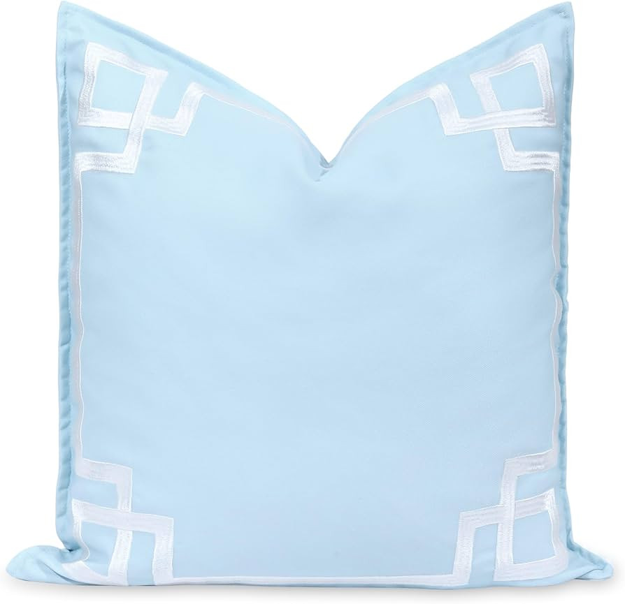 Hofdeco Premium Coastal Patio Indoor Outdoor Throw Pillow Cover Only, 20"x20" Water Repellent for... | Amazon (US)