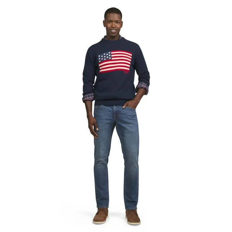 Chaps Men's & Big Men's Flag Crewneck Sweater, Sizes S-2XL - Walmart.com | Walmart (US)