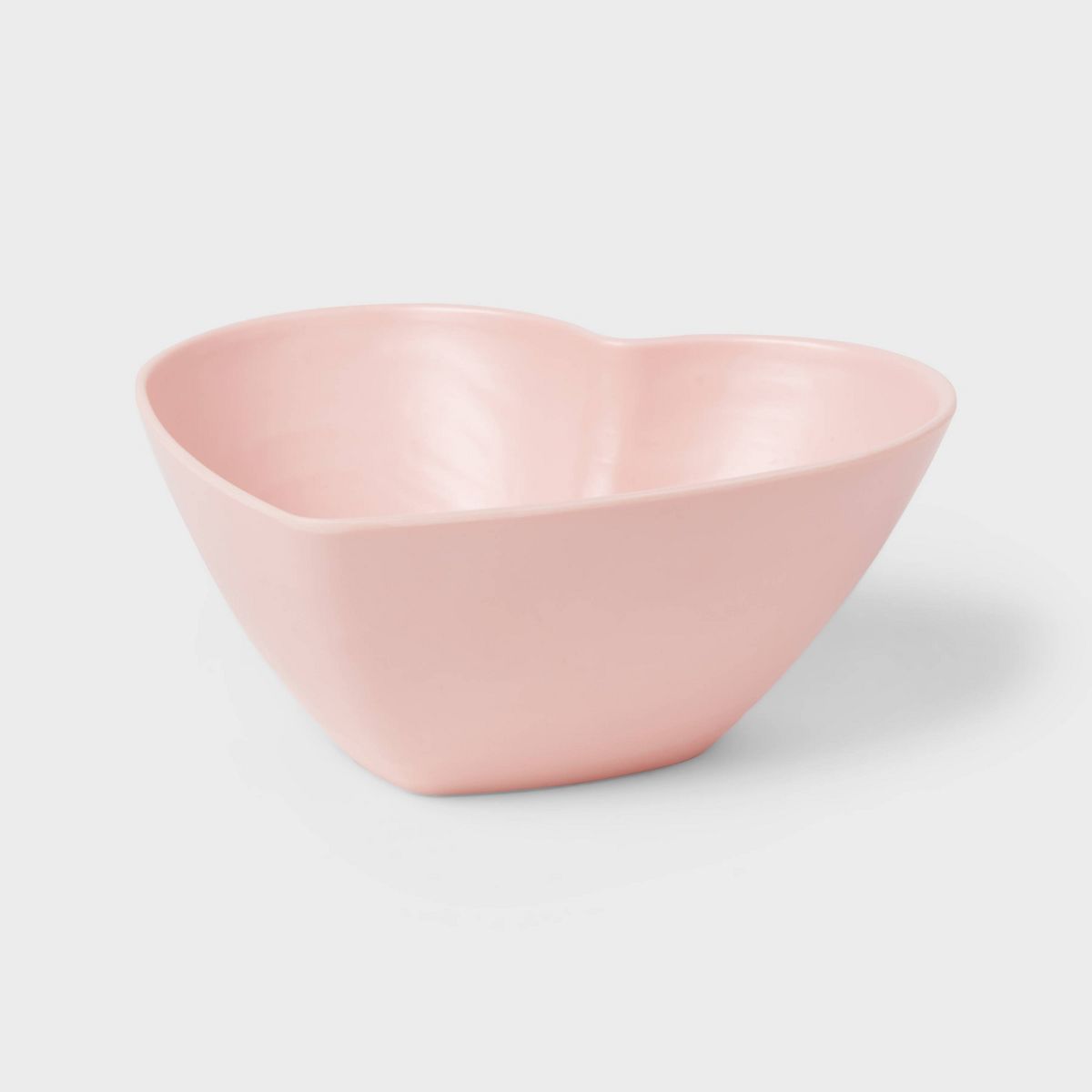 24oz Valentine's Day Melamine Figural Heart Salad Bowl Pink - Threshold™ | Target