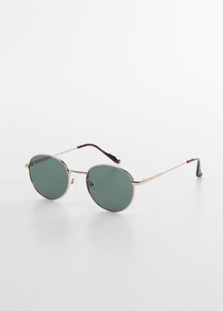 Round metal-rimmed sunglasses -  Women | Mango United Kingdom | MANGO (UK)