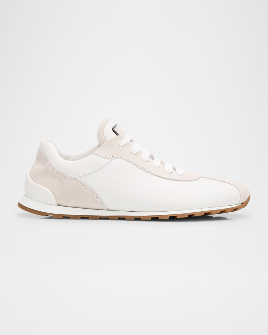 Low-Top Leather Sneakers | Neiman Marcus