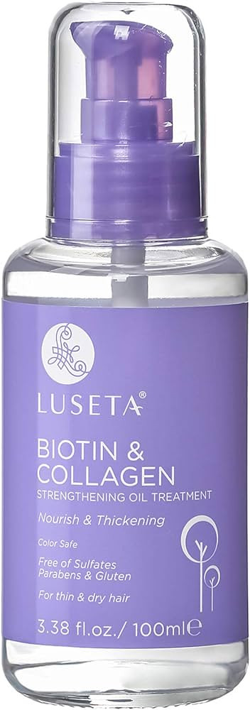 L LUSETA Biotin Hair Growth Serum with Collagen, Hair Oil for Thin and Damage Hair Growth Oil, Bi... | Amazon (US)