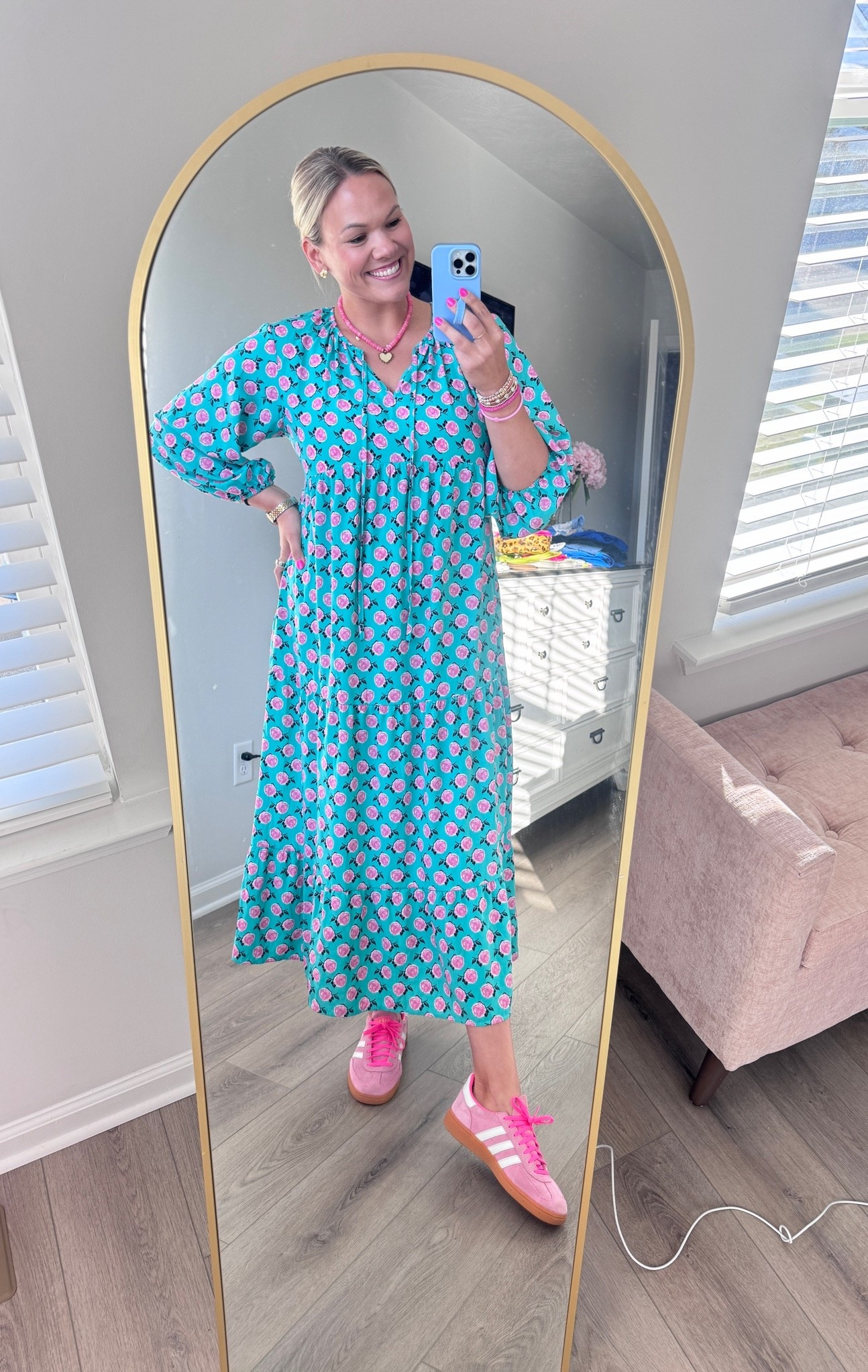 This Amazon dress had me the second I saw the colors 💖🩵 Easy, comfy, bright, and gives boutique vibes without the boutique price ✨ Paired it with my favorite pink sneakers because obviously 💅

| amazon fashion | colorful dress | teacher outfit | summer outfit | boutique style | casual dress | pink sneakers | comfy outfit | everyday style | spring outfit | amazon finds | outfit inspo | bright colors | midi dress | mom style | AP outfit | teacher style | pink aesthetic | colorful fashion | Amazon dress |

#LTKTall #LTKMidsize #LTKootd