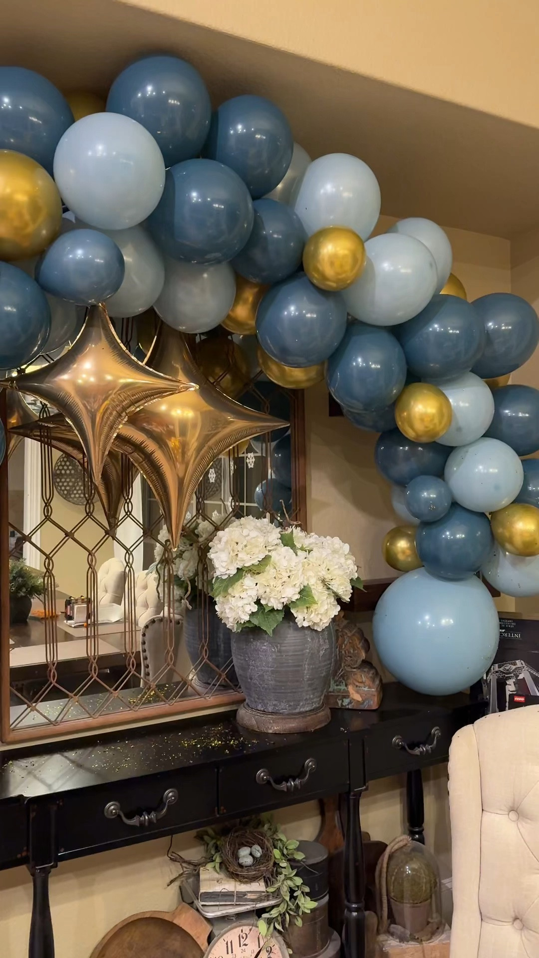 This balloon arch got tons of compliments last week! I wish I had known about the table arch kit sooner. 💙 I used around 50 balloons to create this arch.  

sweet 16 party birthday baby shower graduation celebration decorations table amazon target gold blue 
 

#LTKKids #LTKHome #LTKParties