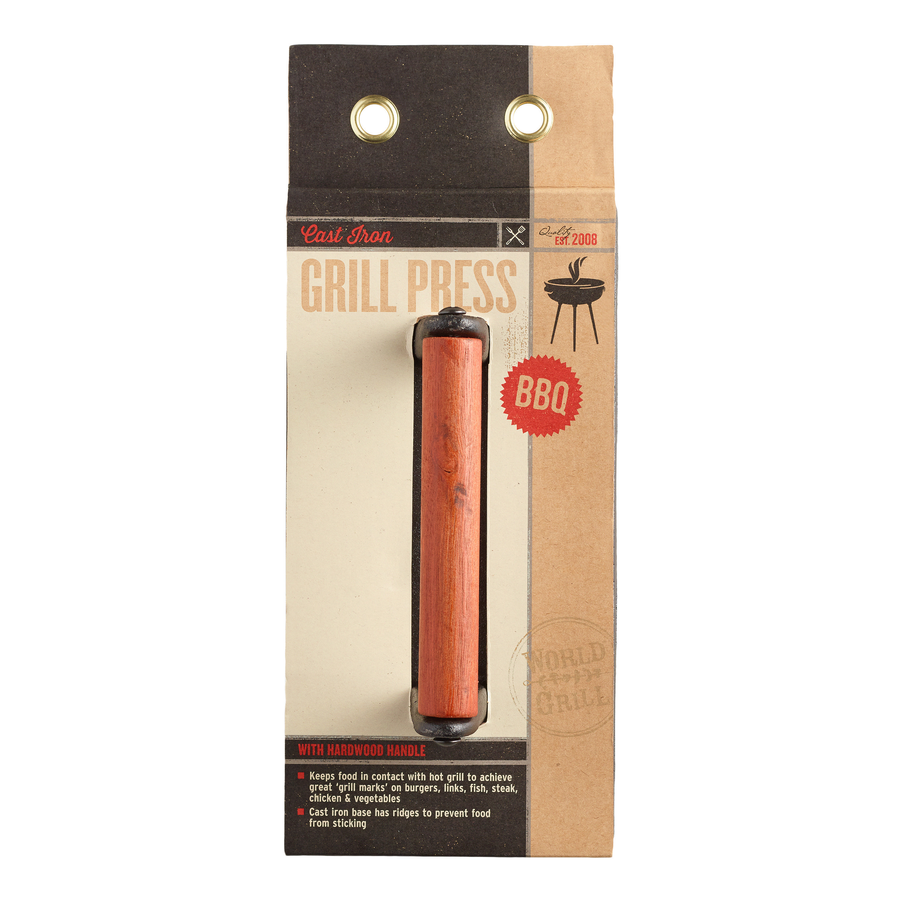 World Grill Cast Iron Grill Press | World Market