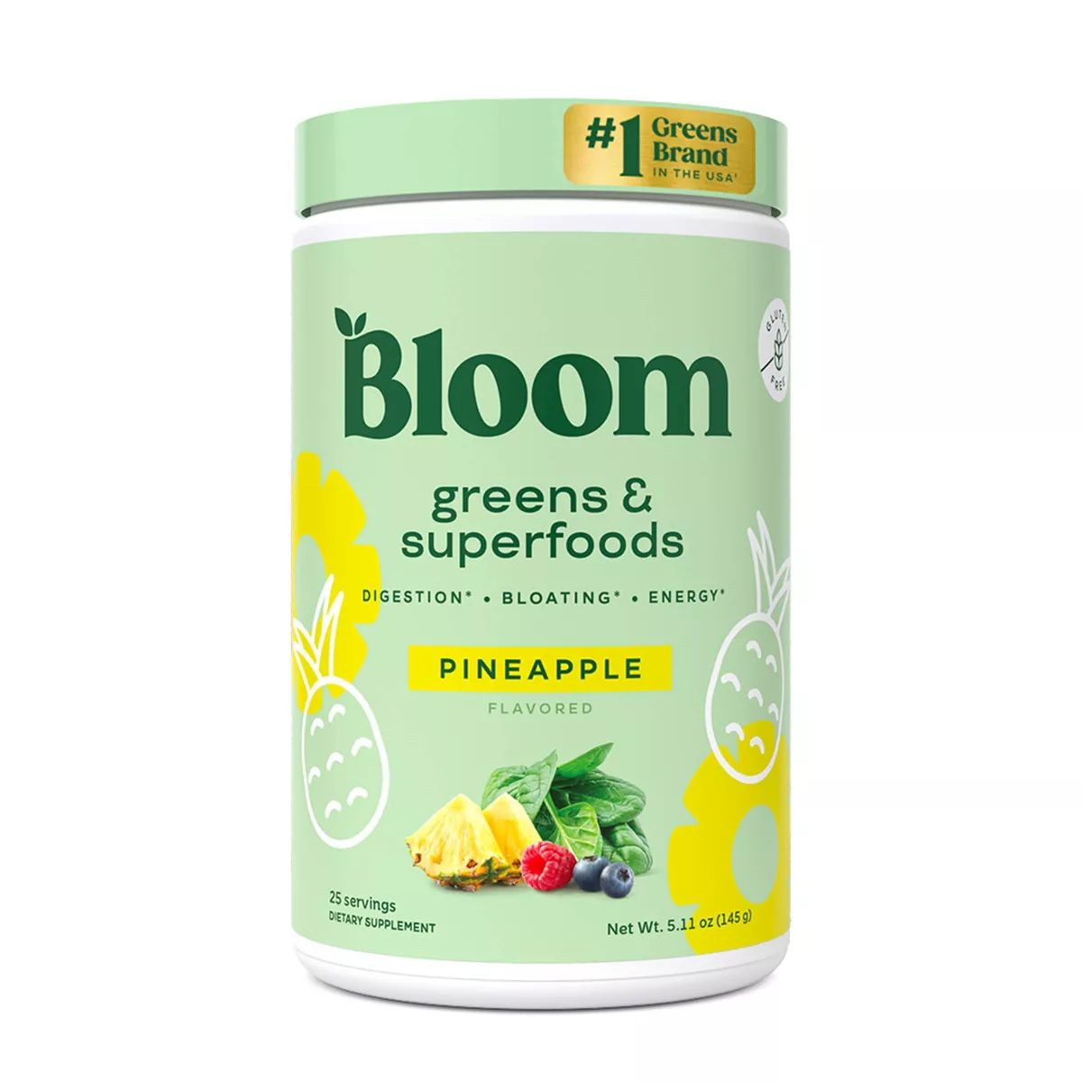BLOOM NUTRITION Greens and Superfoods Powder - Pineapple - 25ct | Target
