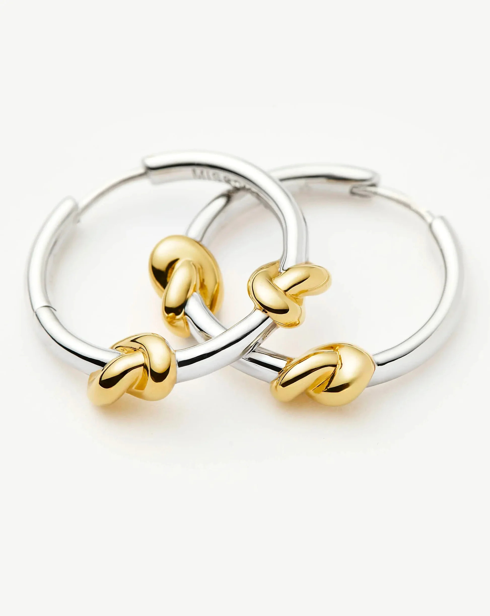 Lucy Williams Knot Small Hoop Earrings | Gold & Silver | Missoma UK