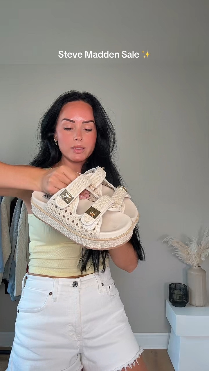 Steve Madden sale finds ✨ needed these before summer ended!! I will have these + my outfit linked on my LTK in the shoes section! 

My sizing 5’7, 145lbs, 32dd 
I’m wearing a size 5’7, 145lbs, 32dd



#LTKSaleAlert #LTKFindsUnder100 #LTKShoeCrush