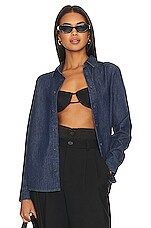 AG Jeans x Emrata Elena Button Up Shirt in Ambroeus from Revolve.com | Revolve Clothing (Global)