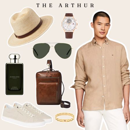 Men’s summer outfit that can go from a day of exploring into the night at a romantic restaurant! #mensshirt #mensshoes #mensshort #linen #mensslingbag #mens #cologne #vacation #vacationoutfit #summeroutfit 

#LTKMens #LTKTravel #LTKStyleTip