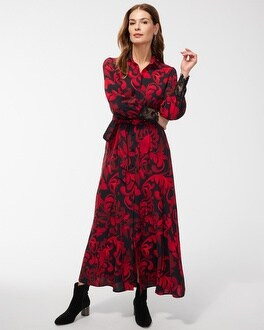 Twill Lace Cuff Shirt Dress | Chico's