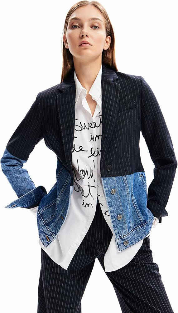 Desigual Women's Hybrid Denim Blazer | Amazon (US)