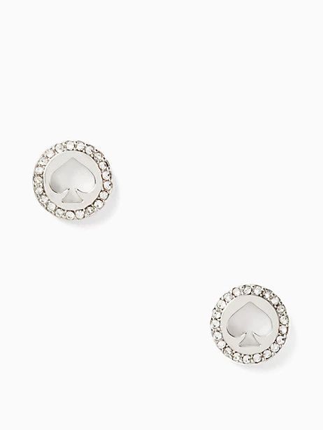 spot the spade pave halo spade studs | Kate Spade Outlet