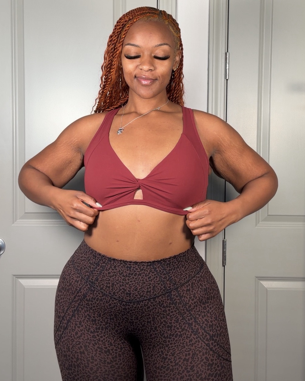 ❤️🤎

Bra - Large (exchanged for a medium for a tighter fit)
Leggings - Large 

Save 💰 with code “CCURVES"

#LTKActive #LTKootd #LTKfitnessgoals