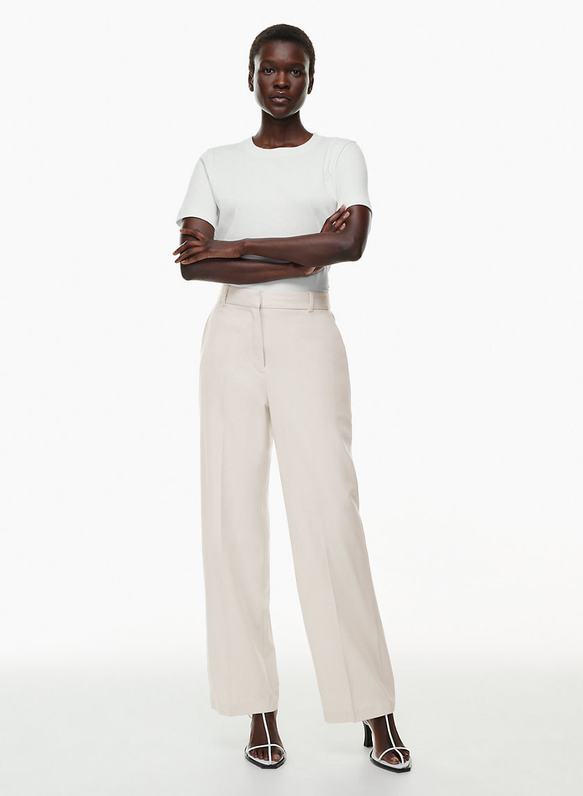 Aritzia Babaton Women's Agency Pant in Matte Pearl size 8 | Aritzia
