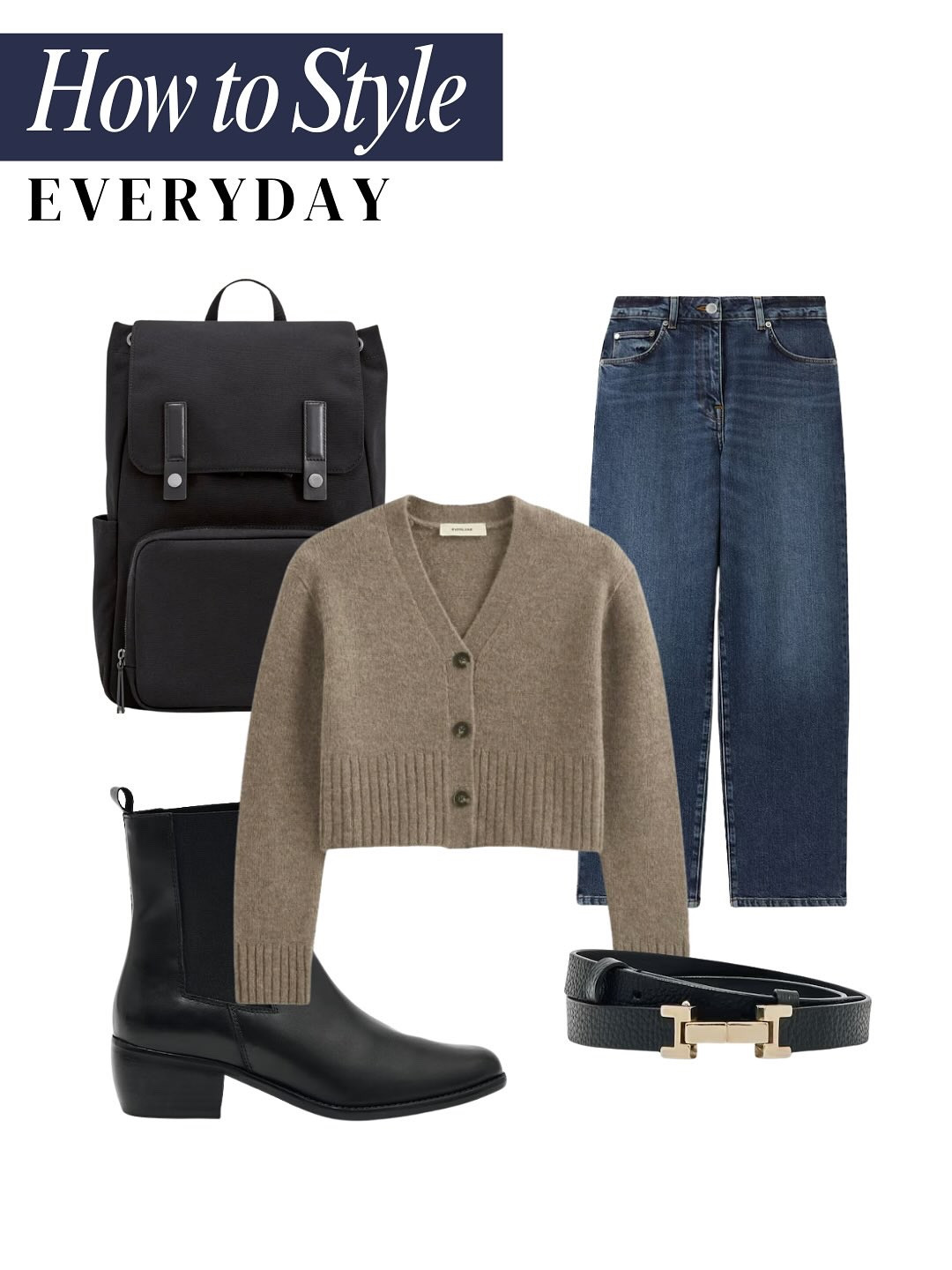 How to Style a Cardigan, Three Ways

Everyday Look:

Cropped Cardigan

Straight-leg Jeans

Chelsea Boots

Black Backpack

Black Belt with Gold Buckle

Work Look:

Cropped Cardigan

Wide-leg Trousers

Trench Coat

Suede Tote Bag

Suede Loafers

Evening Look:

Cropped Cardigan

Faux Leather Mini Skirt

Knee-high Boots

Chain Strap Shoulder Bag

Statement Earrings

The models shown wearing these looks are AI-generated. Items linked in my bio.

#StyleInspiration #CardiganStyle #OutfitIdeas #EverydayStyle #WorkWear #EveningWear #FashionTrends #AIModels #OOTD #CapsuleWardrobe